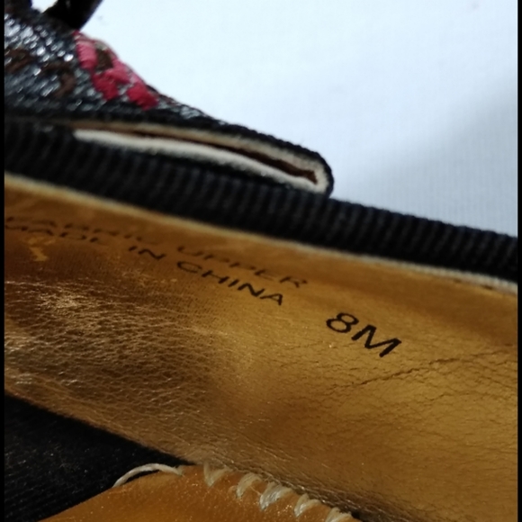 Hale Bob Open-toe, Bow, Glitter Heels Size 8 - Picture 6 of 8